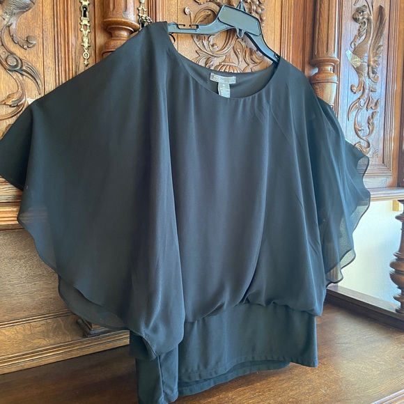 NWOT SHEER SCARF EVENING TOP - Picture 4 of 6